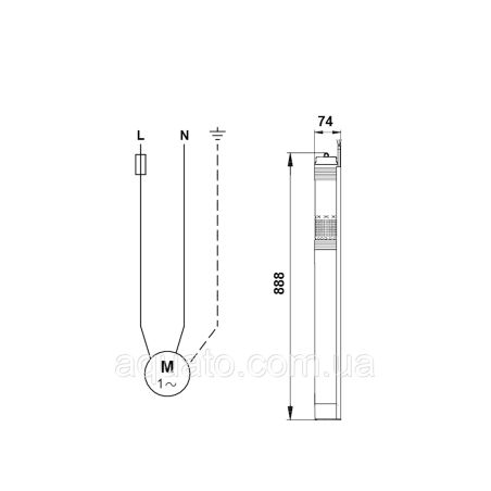 Насос для свердловини Grundfos SQE 2-115 1,85 кВт 96510155