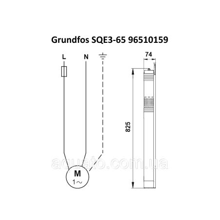 Насос для свердловини Grundfos SQE 3-65 1,15 кВт з комплектом+40 м кабель 96524501