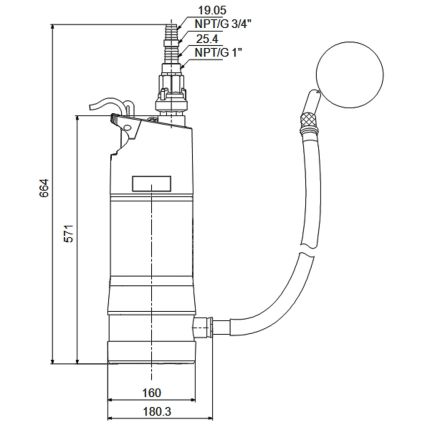 Насос для колодязя Grundfos SBA 3-45 AW 92713101