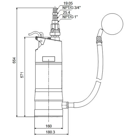Насос для колодязя Grundfos SBA 3-45 AW 92713101