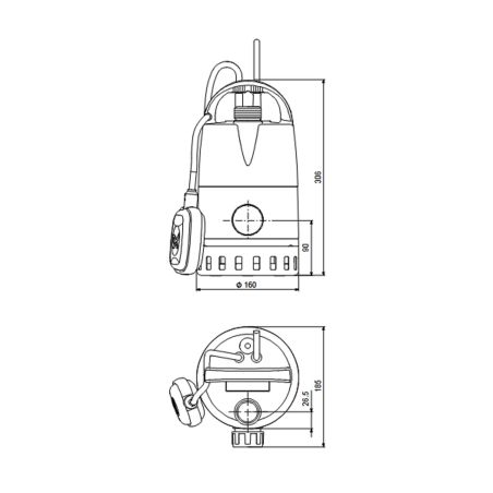 Дренажний насос Grundfos UNILIFT CC7-A1 (96280968) Дренажний насос Grundfos UNILIFT CC7-A1 (96280968)