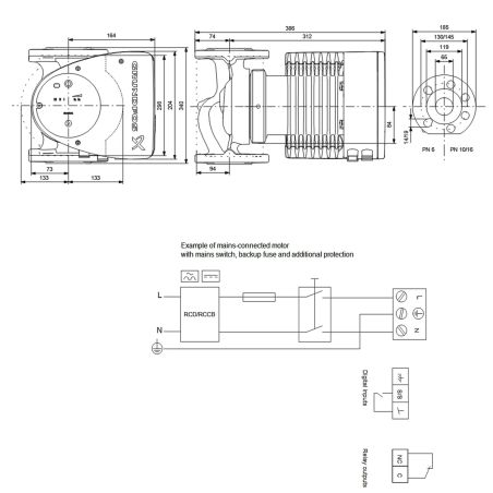 Регульований циркуляційний насос GRUNDFOS MAGNA1 65-100 F 99221373 Регульований циркуляційний насос GRUNDFOS MAGNA1 65-100 F 99221373