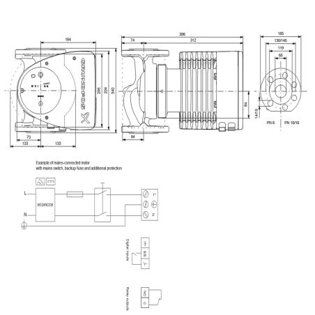 Регульований циркуляційний насос GRUNDFOS MAGNA1 65-120 F 99221374 Регульований циркуляційний насос GRUNDFOS MAGNA1 65-120 F 99221374