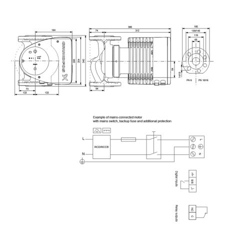 Регульований циркуляційний насос GRUNDFOS MAGNA1 65-150 F 99221375 Регульований циркуляційний насос GRUNDFOS MAGNA1 65-150 F 99221375