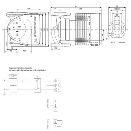 Регульований циркуляційний насос GRUNDFOS MAGNA1 80-100 F PN6 99221408