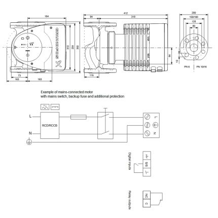 Регульований циркуляційний насос GRUNDFOS MAGNA1 80-120 F PN10 99221413
