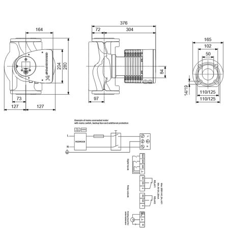 Циркуляційний насос GRUNDFOS MAGNA3 50-100 F 97924283