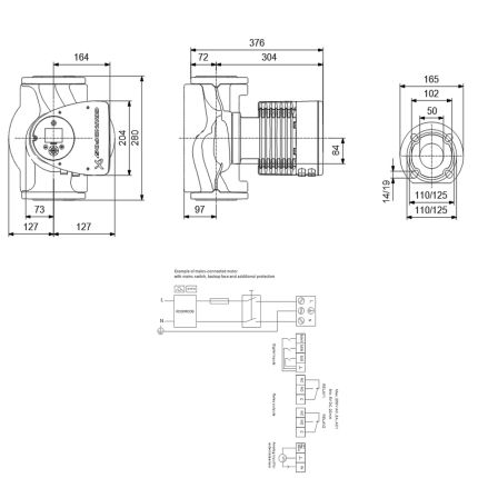 Циркуляційний насос GRUNDFOS MAGNA3 50-150 F 97924285