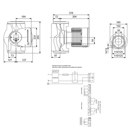 Циркуляційний насос GRUNDFOS MAGNA3 50-120 F 97924284