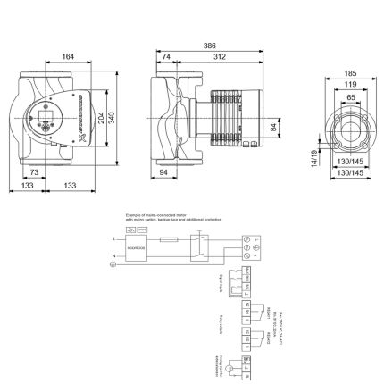Циркуляційний насос GRUNDFOS MAGNA3 65-60 F 97924295