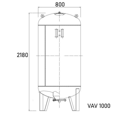 Розширювальний бак Aquasystem VRV 750