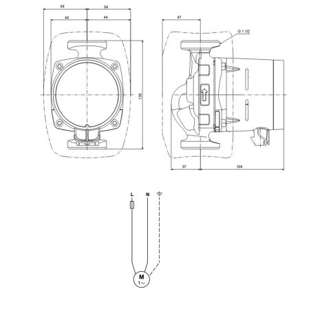 Циркуляційний насос Grundfos Alpha2 25-60 N 130 (99411287)