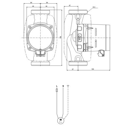 Циркуляційний насос Grundfos Alpha2 32-60 N 180 (99411448)