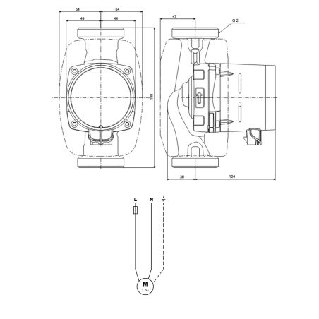 Циркуляційний насос Grundfos Alpha2 32-40 180 (99411207) Циркуляційний насос Grundfos Alpha2 32-40 180 (99411207)