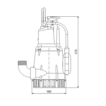 Дренажний насос Grundfos KPC 600 A (98851054) Дренажний насос Grundfos KPC 600 A (98851054)