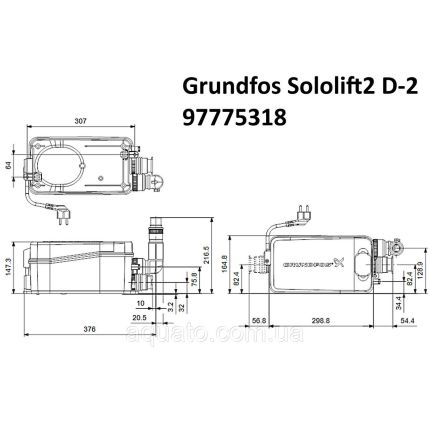 ᐉ Sololift2 D2 Grundfos 97775318 Каналізаційна установка купити в ...