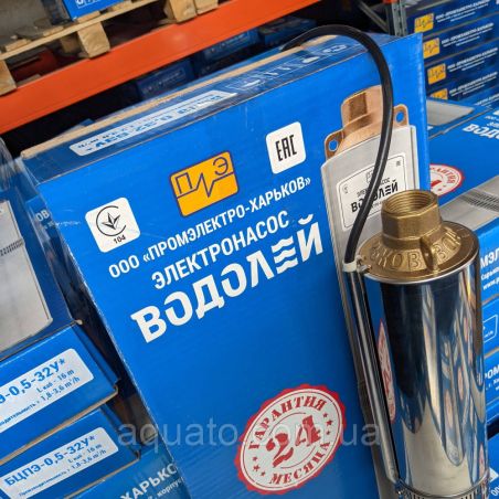 Насос для свердловини Водолій БЦПЕ 0,32-63У* (кабель 40 м) Насос для свердловини Водолій БЦПЕ 0,32-63У* (кабель 40 м)