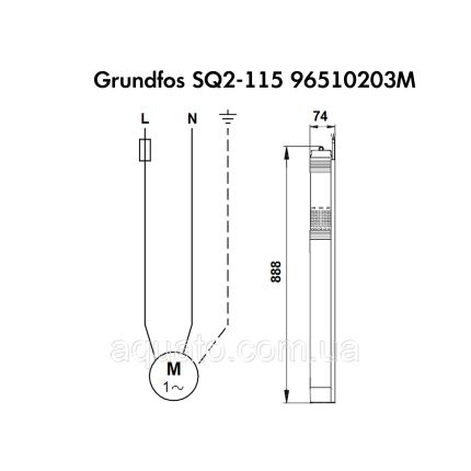 Насос для свердловини Grundfos SQ2-115 1,85 кВт 96510203