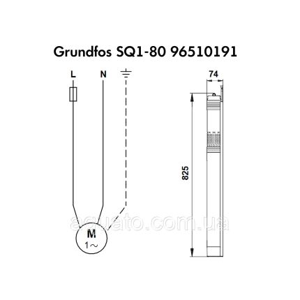 Насос для свердловини Grundfos SQ1-80 1,15 кВт 96510191