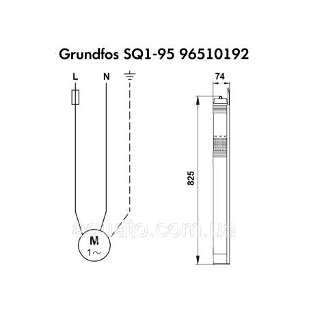 Насос для свердловини Grundfos SQ1-95 1,15 кВт 96510192 Насос для свердловини Grundfos SQ1-95 1,15 кВт 96510192