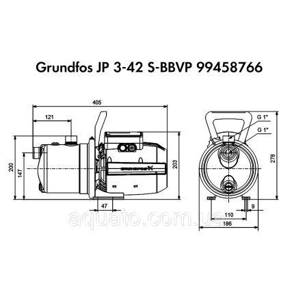 Поверхневий насос Grundfos JP 3-42 S-BBVP (99458766)