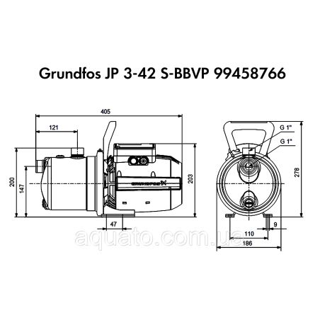 Поверхневий насос Grundfos JP 3-42 S-BBVP (99458766)