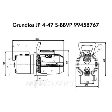 Поверхневий насос Grundfos JP 4-47 S-BBVP (99458767)